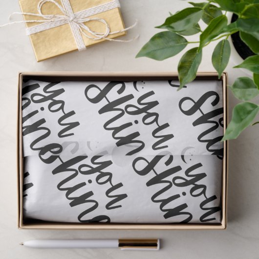 Sie haben das Zinnpapier Seidenpapier (Geschenk)