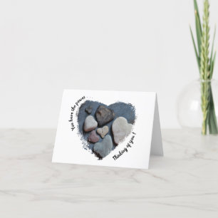 Sie haben den Power-Denken U-Heart Rocks Card Dankeskarte