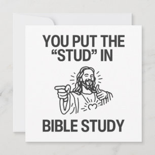 Sie haben den "Stud" in die Bibelstudie aufgenomme Karte