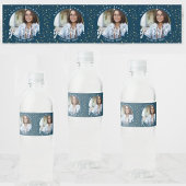 Sie haben die Blue Foto Class 2023 Abschluss Wasserflaschenetikett