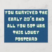 Sie haben die frühe 20. Neujahrskarte überlebt Postkarte (Vorderseite)