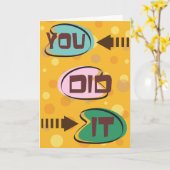 Sie haben die Karte gemacht (Gelbe Blume)