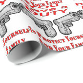 Sie haben die Pflicht, sich und Ihre Familie zu sc Geschenkpapier (Rolleneckpunkt)