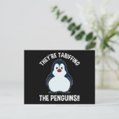 Sie haben die Pinguine gezaubert!! Postkarte (Stehend Vorderseite)