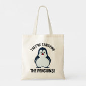Sie haben die Pinguine gezaubert!! Tragetasche (Rückseite)