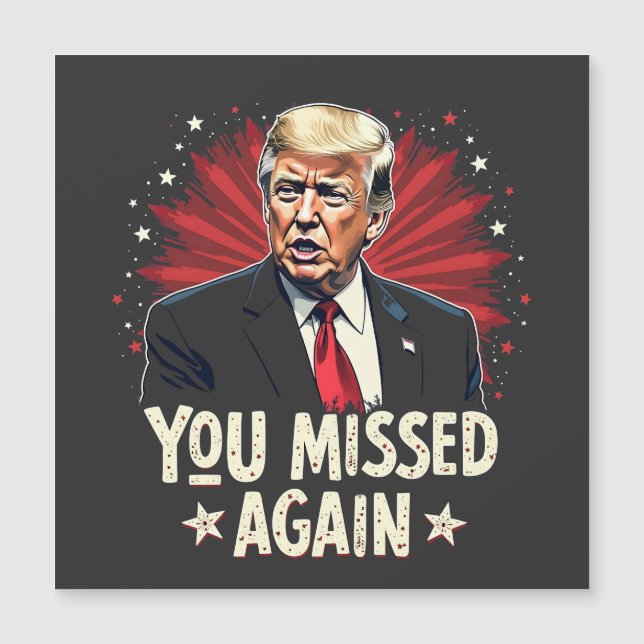 Sie haben die Wahl von Trump für Haustiere wieder  Magnetkarte (Vorderseite)