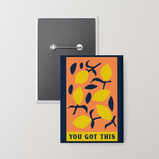 Sie haben dies Got - nüchterne Schaltfläche Button (Vorderseite/Rückseite)