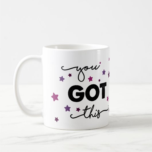 Sie haben dies got - Sterne-Tasse Kaffeetasse (Links)