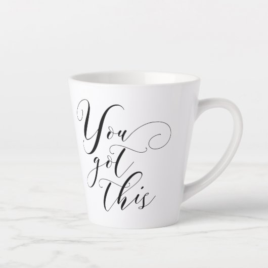 Sie haben dies Got - Stilvolle Typografie Inspirat Milchtasse (Rechts)