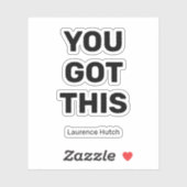 Sie haben diese einfache schwarze Farbe Got | Nied Aufkleber (Blatt)