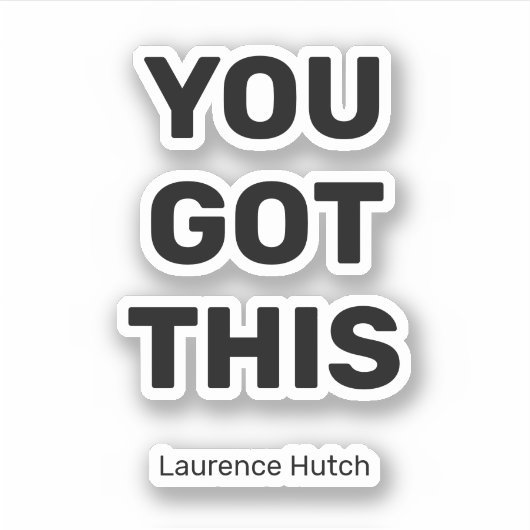 Sie haben diese einfache schwarze Farbe Got | Nied Aufkleber (Vorderseite)