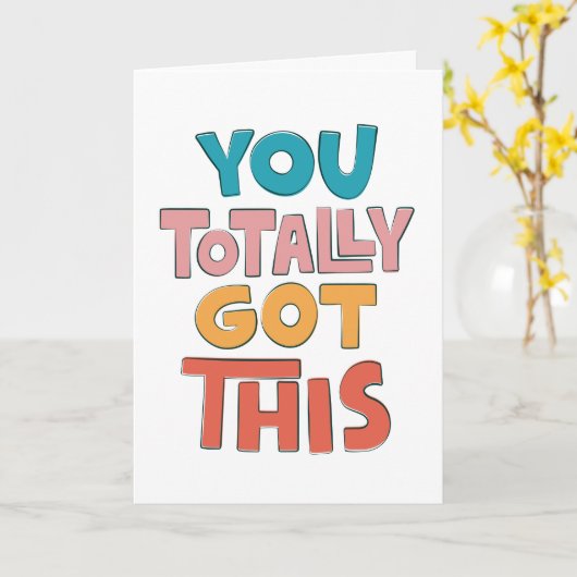 Sie haben diese Ermutigungskarte vollständig Got Karte (Gelbe Blume)