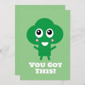 Sie haben diese glückliche Broccoli-Karte Got Einladung (Vorne/Hinten)