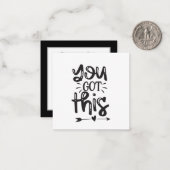 Sie haben diese Inspiration got Mitteilungskarte (Vorderseite/Rückseite Beispiel)