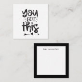 Sie haben diese Inspiration got Mitteilungskarte (Vorne/Hinten)