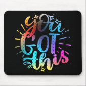 Sie haben diese inspirierenden Sterne und Farben G Mousepad (Vorne)