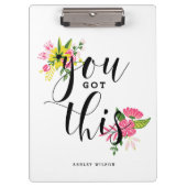 Sie haben diese moderne Kalligrafie Got Klemmbrett (Vorderseite)