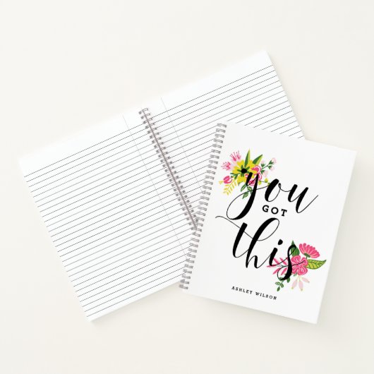 Sie haben diese moderne Kalligrafie Got Notizblock (Innenseite)