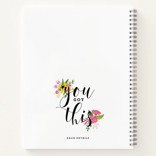 Sie haben diese moderne Kalligrafie Got Notizblock (Rückseite)