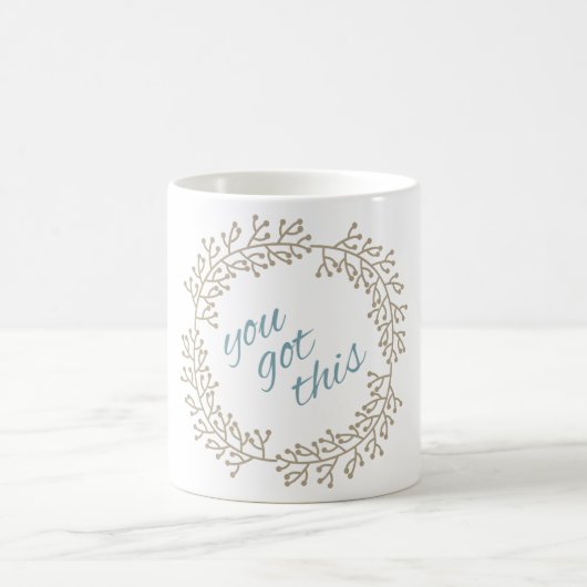 Sie haben diese Motivation Inspiriert Typografie Kaffeetasse (Mittel)
