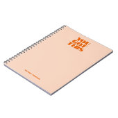 Sie haben diese rosa roten kalligraphischen Notebo Notizblock (Linke Seite)