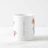 Sie haben diese Tasse mit Blumenschrift Got (Mittel)
