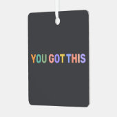 Sie haben diesen farbenfrohen dunkelgrauen Persona Ornament Aus Metall (Vorderseite links)