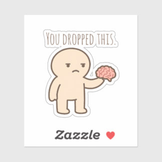 Sie haben diesen Minimalistischen Brain Sticker ab