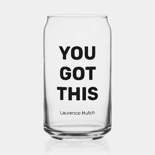 Sie haben diesen modernen, einfachen Personalisier Dosenglas (Vorderseite)