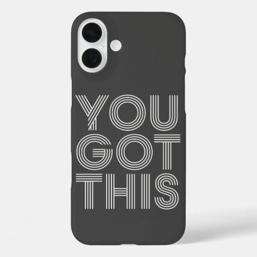Sie haben diesen Retro-70er Typografie Schwarz-Wei Case-Mate iPhone Hülle (Rückseite)