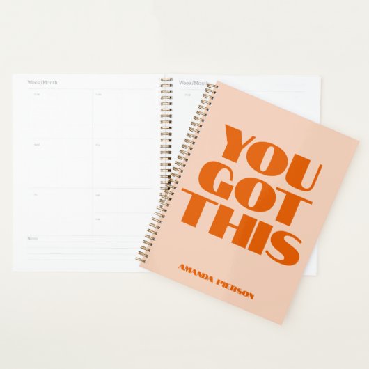 Sie haben diesen rosa roten kalligraphischen Plan  Planer (Anzeige)