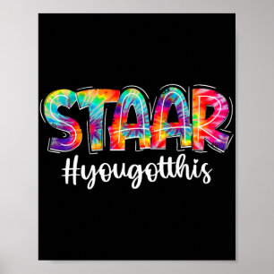 Sie haben diesen Testtag für die Gefärbte Krawatte Poster