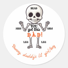 Sie haben diesen Vater Niedlichen Oktober Neugebor Runder Aufkleber