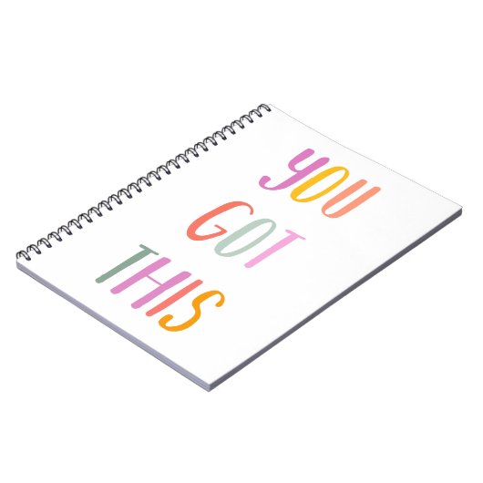 Sie haben dieses bunte inspirierende Zitat Got Notizblock (Linke Seite)