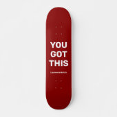 Sie haben dieses einzigartige Rot Got | Individuel Skateboard (Vorne)