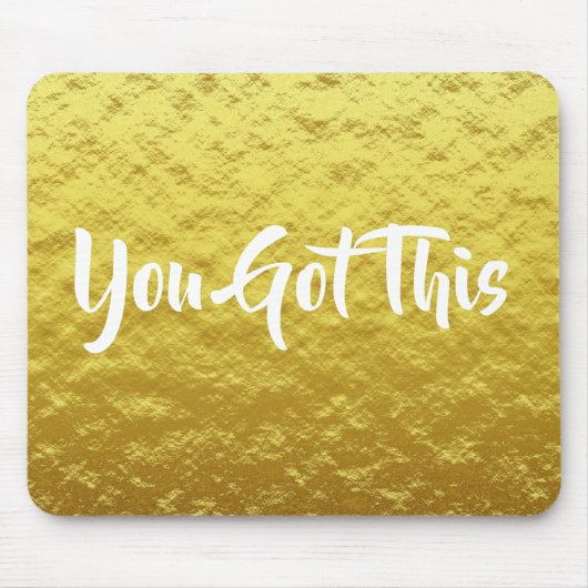 Sie haben dieses inspirierende White Zitat auf Gol Mousepad (Vorne)