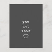 Sie haben dieses Minimalistische, benutzerdefinier Postkarte (Vorderseite)