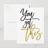 Sie haben dieses Motivierend Angebot Got Postkarte (Vorne/Hinten)