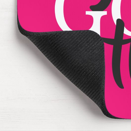 Sie haben dieses Motivierend Zitat fett Typografie Mousepad (Ecke)