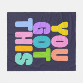 Sie haben dieses Niedliche inspirierende Zitat Got Fleecedecke (Vorderseite (Horizontal))