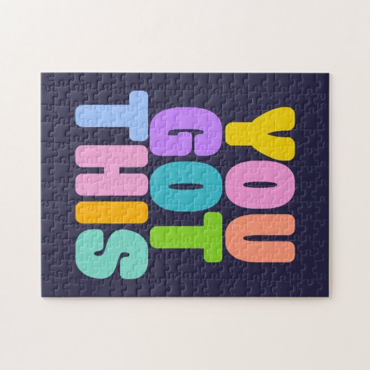 Sie haben dieses Niedliche inspirierende Zitat Got Puzzle (Horizontal)