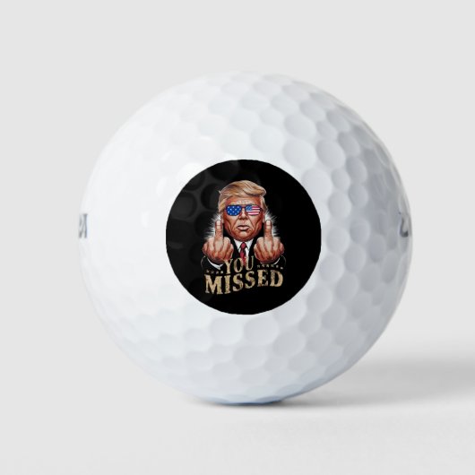 Sie haben Donald Trump als US-Wahl verpasst Golfball (Vorderseite)