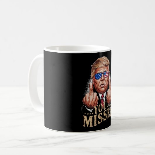 Sie haben Donald Trump als US-Wahl verpasst Kaffeetasse (Vorderseite Links)