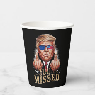 Sie haben Donald Trump als US-Wahl verpasst Pappbecher