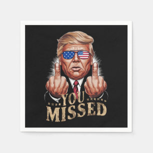 Sie haben Donald Trump als US-Wahl verpasst Serviette