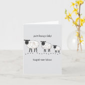 Sie haben ein Baby Grat- Ewe-Lationen schwanger Karte (Gelbe Blume)