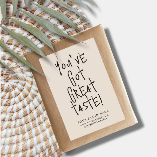 Sie haben ein großartiges Siegel-Verpackungslabel  Lebensmitteletikett