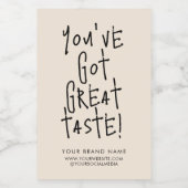 Sie haben ein großartiges Siegel-Verpackungslabel  Lebensmitteletikett (Einzelnes Label)