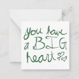 Sie haben ein großes Herzvalentine Mitteilungskarte