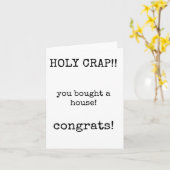 Sie haben ein Haus gekauft, das Haus erwärmt, neue Karte (Gelbe Blume)